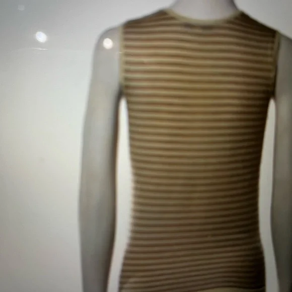 Barbara Lohmann browns cashmere silk Striped Shell 34 - Picture 8 of 8